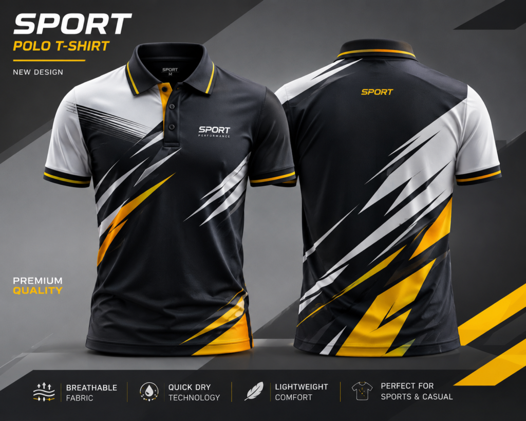 New Collar Sport T Shirt Design